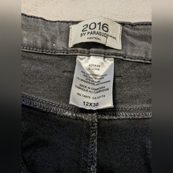 2016 by Parasuco gray stretch Denim Jeans. Size 12  30. GUC - Picture 2 of 5